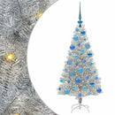 vidaXL Karácsonyfa 150 LED-del állvánnyal Ezüst 120 cm PET
