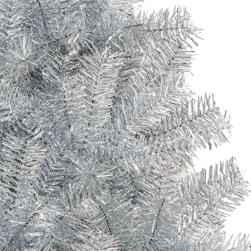 vidaXL Karácsonyfa 300 LED-del állvánnyal Ezüst 240 cm PET