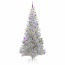 vidaXL Karácsonyfa 300 LED-del állvánnyal Ezüst 240 cm PET
