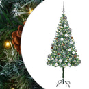vidaXL Mű karácsonyfa 300 LED-del állvánnyal Zöld 180 cm PVC és Acél
