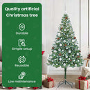 vidaXL Mű karácsonyfa 300 LED-del állvánnyal Zöld 180 cm PVC és Acél