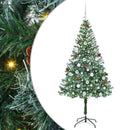 vidaXL Mű karácsonyfa 300 LED-del állvánnyal Zöld 180 cm PVC és Acél