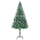 vidaXL Mű karácsonyfa 300 LED-del állvánnyal Zöld 180 cm PVC és Acél