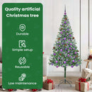 vidaXL Mű karácsonyfa 300 LED-del állvánnyal Zöld 180 cm PVC és Acél