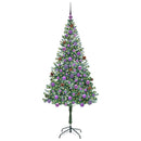 vidaXL Mű karácsonyfa 300 LED-del állvánnyal Zöld 180 cm PVC és Acél
