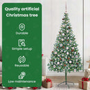 vidaXL Mű karácsonyfa 300 LED-del állvánnyal Zöld 210 cm PVC és Acél