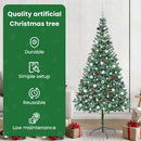 vidaXL Mű karácsonyfa 300 LED-del állvánnyal Zöld 210 cm PVC és Acél