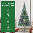 vidaXL Mű karácsonyfa 300 LED-del állvánnyal Zöld 210 cm PVC és Acél