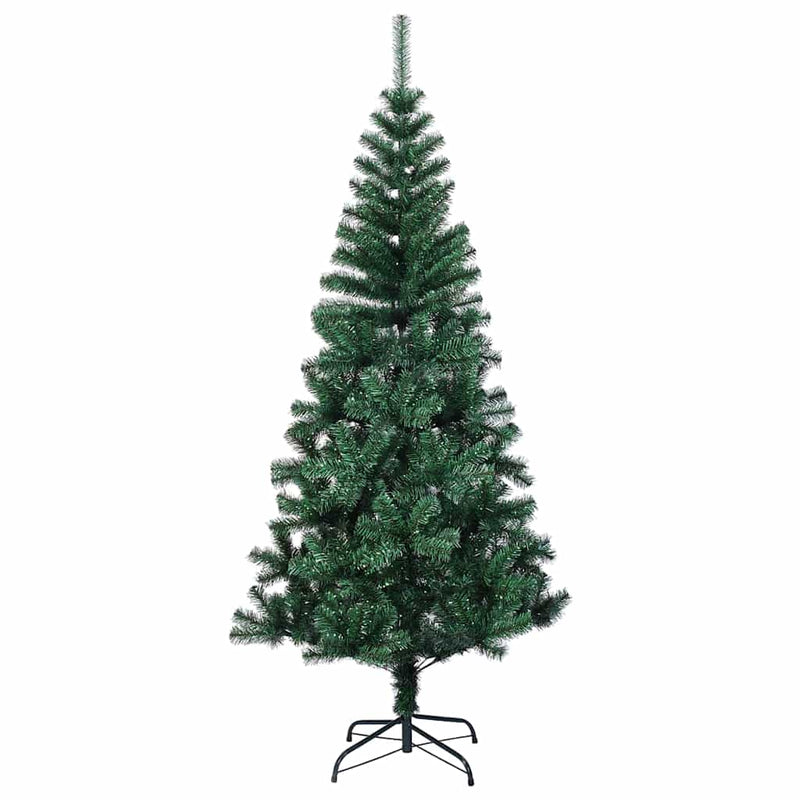 vidaXL Mesterséges, előre világított karácsonyi fa Zöld 120 cm