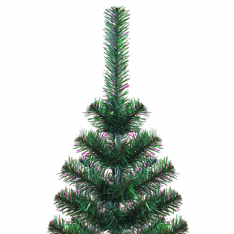 vidaXL Mesterséges, előre világított karácsonyi fa Zöld 120 cm
