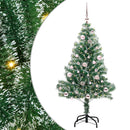 vidaXL Mű karácsonyi fa hóval borítva LED fényekkel 150 LED-del 150 cm
