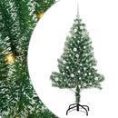 vidaXL Mű karácsonyi fa hóval borítva LED fényekkel 150 LED-del 150 cm