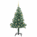 vidaXL Mű karácsonyi fa hóval borítva LED fényekkel 150 LED-del 150 cm