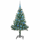 vidaXL Mű karácsonyi fa hóval borítva LED fényekkel 150 LED-del 150 cm