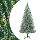 vidaXL Mű karácsonyi fa hóval borítva LED fényekkel 300 LED-del 210 cm