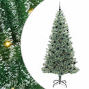vidaXL Mű karácsonyi fa hóval borítva LED fényekkel 300 LED-del 240 cm