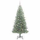 vidaXL Mű karácsonyi fa hóval borítva LED fényekkel 300 LED-del 240 cm