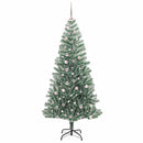 vidaXL Mű karácsonyi fa hóval borítva LED fényekkel 300 LED-del 240 cm