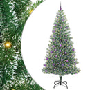 vidaXL Mű karácsonyi fa hóval borítva LED fényekkel 300 LED-del 240 cm
