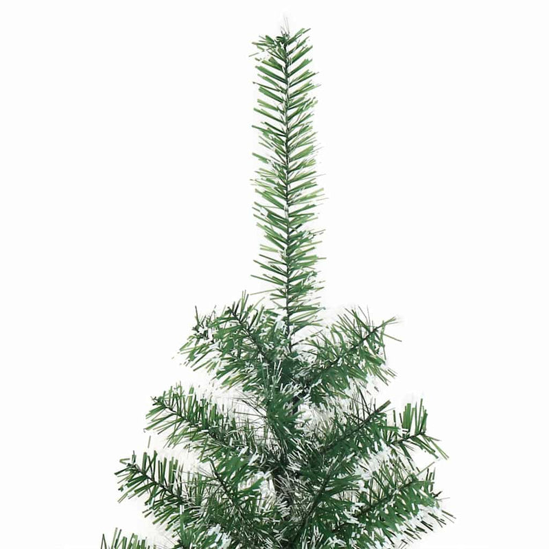 vidaXL Mű karácsonyi fa hóval borítva LED fényekkel 240 cm