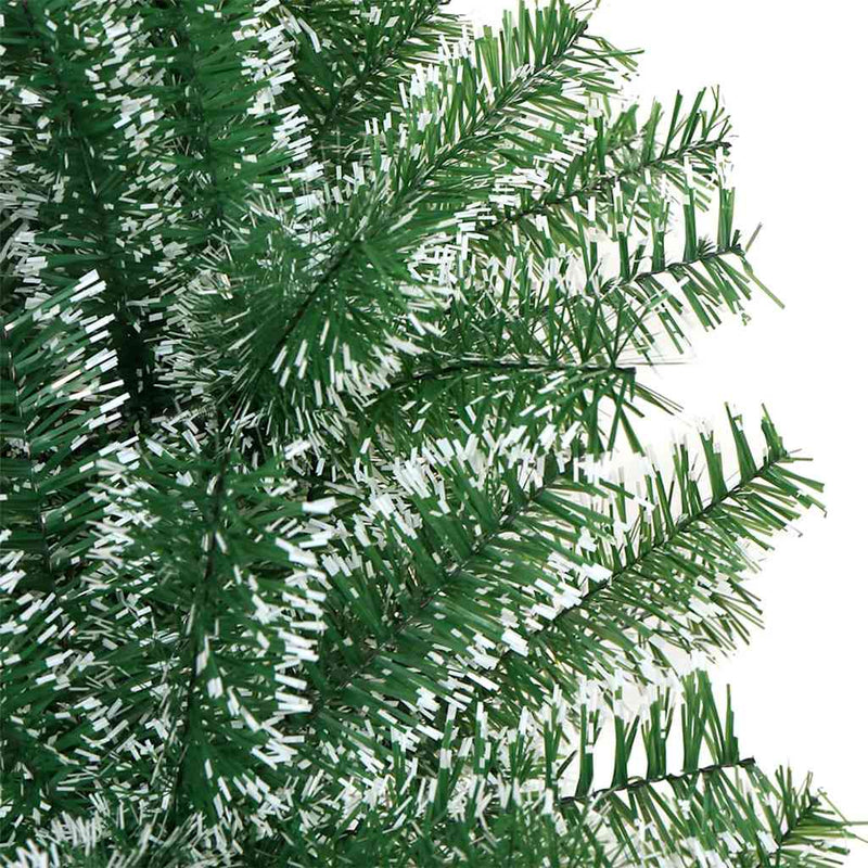 vidaXL Mű karácsonyi fa hóval borítva LED fényekkel 240 cm