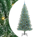 vidaXL Mű karácsonyi fa hóval borítva LED fényekkel 300 LED-del 240 cm