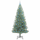 vidaXL Mű karácsonyi fa hóval borítva LED fényekkel 300 LED-del 240 cm