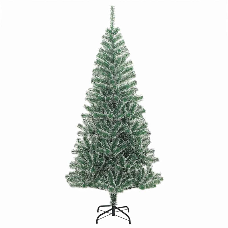 vidaXL Mű karácsonyi fa hóval borítva LED fényekkel 240 cm