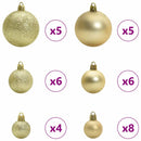 vidaXL Mű karácsonyfa 150 LED-del Zöld 150 cm PVC és Acél és Műanyag
