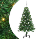 vidaXL Mű karácsonyfa 150 LED-del Zöld 150 cm PVC és Acél és Műanyag