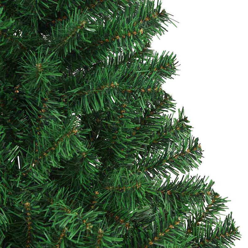 vidaXL Mű karácsonyfa 300 LED-del Zöld 180 cm PVC és Acél és Műanyag