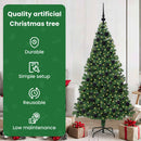vidaXL Mű karácsonyfa 300 LED-del Zöld 180 cm PVC és Acél és Műanyag