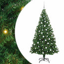 vidaXL Mű karácsonyfa 300 LED-del Zöld 180 cm PVC és Acél és Műanyag