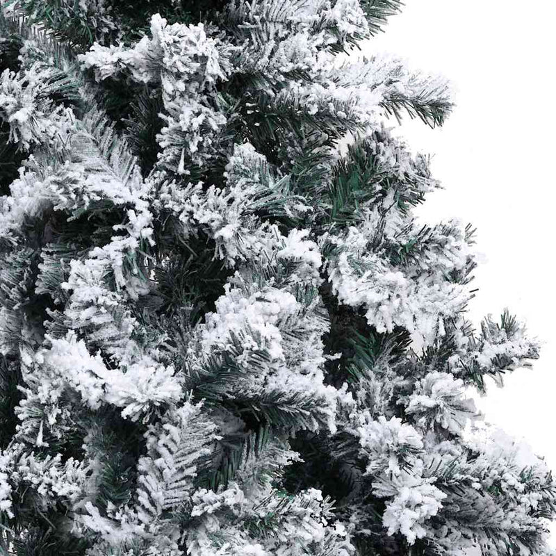 vidaXL Mű karácsonyfa 150 LED-del Zöld 120 cm PVC és Acél és Műanyag