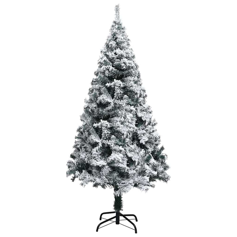 vidaXL Mű karácsonyfa 150 LED-del Zöld 120 cm PVC és Acél és Műanyag