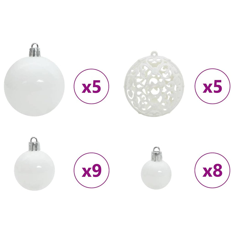 vidaXL Mű karácsonyfa 150 LED-del Zöld 120 cm PVC és Acél és Műanyag