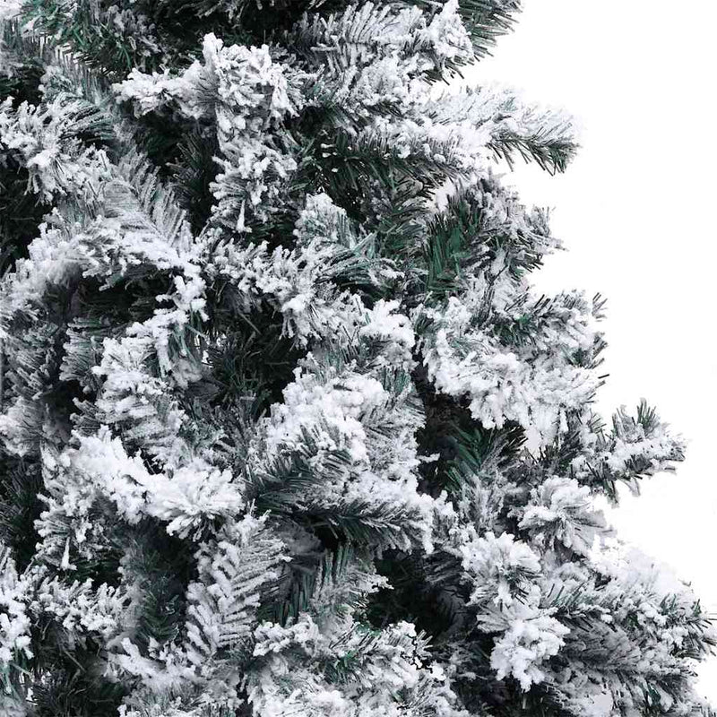 vidaXL Mű karácsonyfa 150 LED-del Zöld 150 cm PVC és Acél és Műanyag