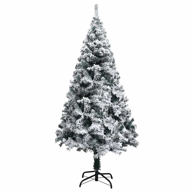 vidaXL Mű karácsonyfa 150 LED-del Zöld 150 cm PVC és Acél és Műanyag