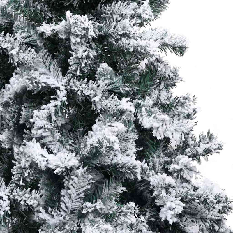 vidaXL Mű karácsonyfa 300 LED-del Zöld 180 cm PVC és Acél és Műanyag