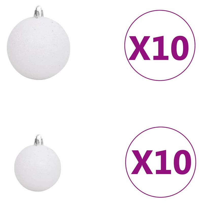 vidaXL Mű karácsonyfa 300 LED-del Zöld 180 cm PVC és Acél és Műanyag