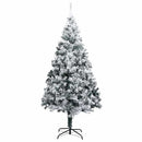vidaXL Mű karácsonyfa 300 LED-del Fehér 180 cm PVC és Acél és Műanyag