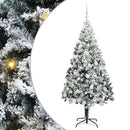 vidaXL Mű karácsonyfa 300 LED-del Fehér 180 cm PVC és Acél és Műanyag