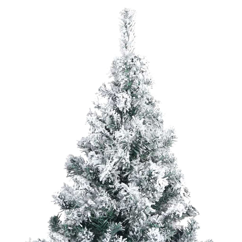 vidaXL Mű karácsonyfa 300 LED-del Zöld 180 cm PVC és Acél és Műanyag