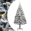vidaXL Mű karácsonyfa 300 LED-del Fehér 240 cm PVC és Acél és Műanyag