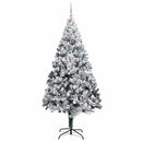 vidaXL Mű karácsonyfa 300 LED-del Fehér 240 cm PVC és Acél és Műanyag