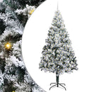 vidaXL Mű karácsonyfa 300 LED-del Fehér 240 cm PVC és Acél és Műanyag