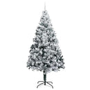 vidaXL Mű karácsonyfa 300 LED-del Fehér 240 cm PVC és Acél és Műanyag