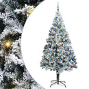 vidaXL Mű karácsonyfa 300 LED-del Fehér 240 cm PVC és Acél és Műanyag