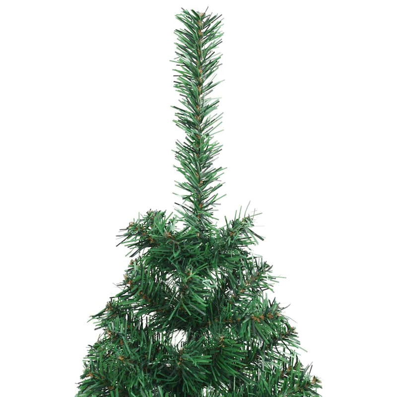 vidaXL Műfenyő Elővilágított Karácsonyfa Zöld 120 cm PVC