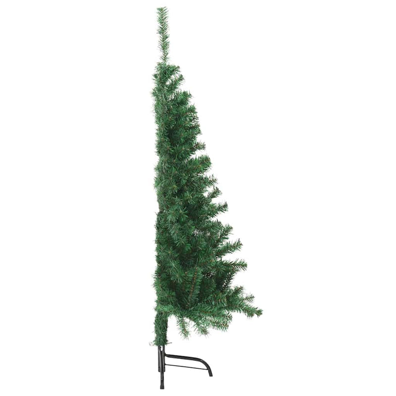 vidaXL Mesterséges, előre világított karácsonyi fa Zöld 150 cm PVC